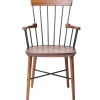 Stellar Works Exchange Highback Chair, walnut fra> Spisebordsstole