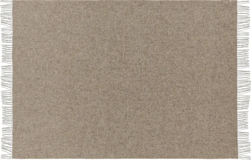 Silkeborg Uldspinderi Fanø Plaid, light nordic grey fra> Gaver Til Ham|Puder Og Plaider