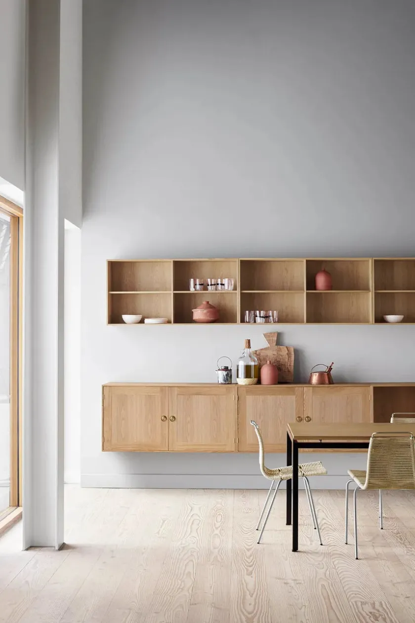 Carl Hansen & Søn FK63 Reol med ben, hylde og bakker fra> Reoler