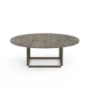 New Works Florence Sofabord Ø90, gris du marais/beige grey fra> Sofaborde