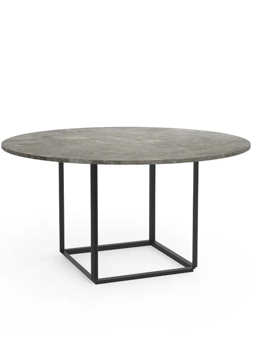 New Works Florence Spisebord Ø145, gris du marais/beige grey fra> Spiseborde