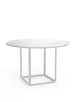 New Works Florence spisebord Ø120, white carrera fra> Spiseborde