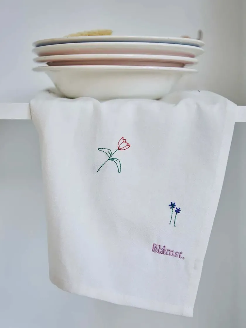 Blåmst Flower Viskestykke fra> Køkkentekstiler