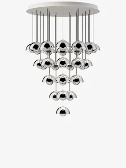 &Tradition Flowerpot Chandelier VP10, 31 pendants fra> Spots|Lysekroner