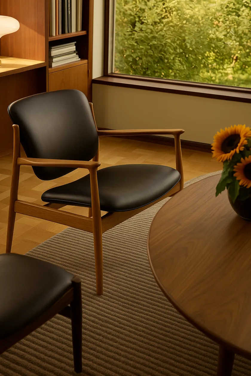 House of Finn Juhl France Chair, valnød af Finn Juhl> Lænestole