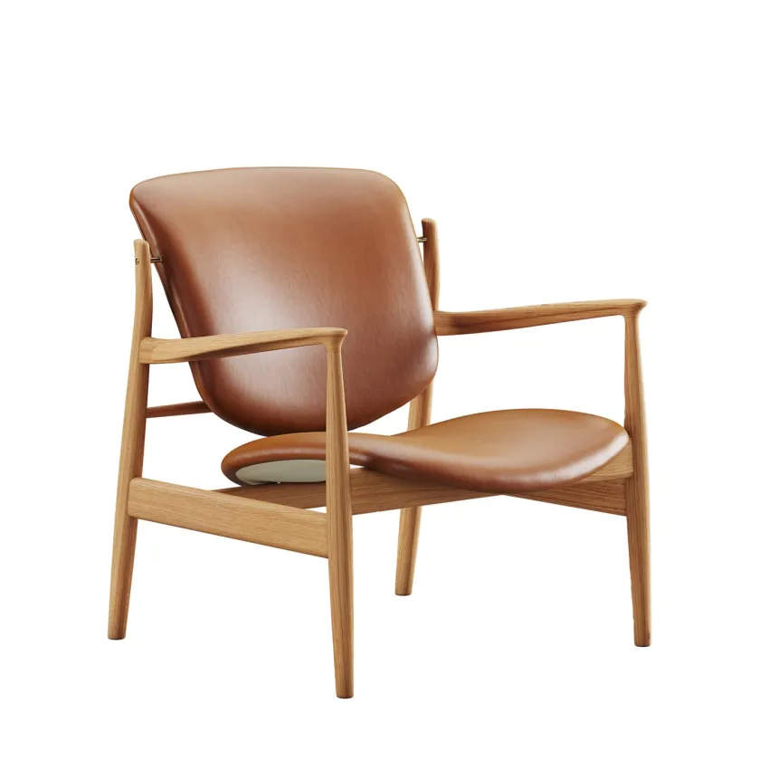 House of Finn Juhl France Chair, valnød af Finn Juhl> Lænestole