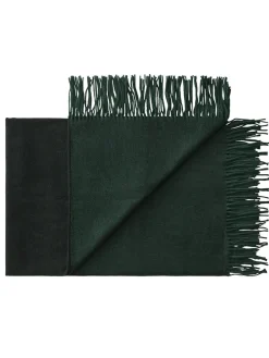 Silkeborg Uldspinderi Franja Plaid, green/black fra> Puder Og Plaider