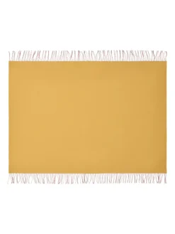 Silkeborg Uldspinderi Franja Plaid, green/orange fra><noscript><img width=