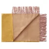 Silkeborg Uldspinderi Franja Plaid, pink/yellow fra> Puder Og Plaider