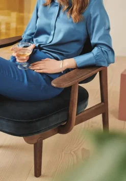 Fritz Hansen Fred Lænestol, valnødfarvet eg fra><noscript><img width=