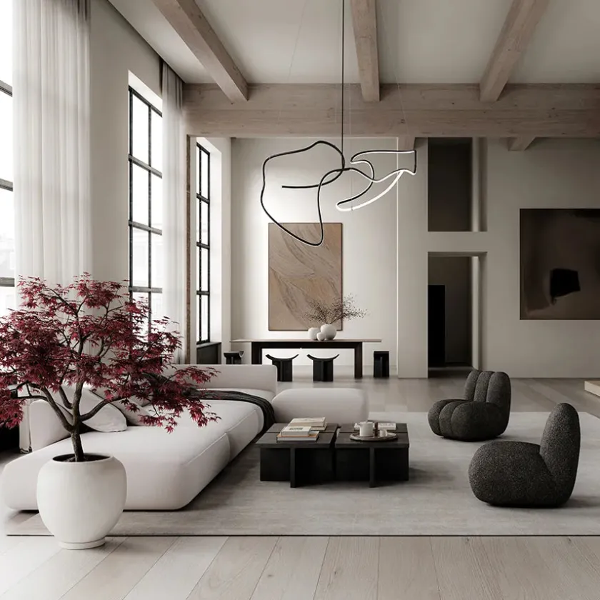 101 Copenhagen Ghost Chandelier, Big, Chrome fra> Lysekroner|Spots
