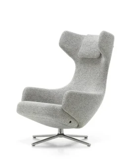 Vitra Grand Repos Lænestol, cream/dark brown fra> Lænestole