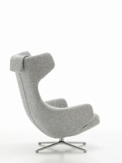 Vitra Grand Repos Lænestol, cream/dark brown fra><noscript><img width=