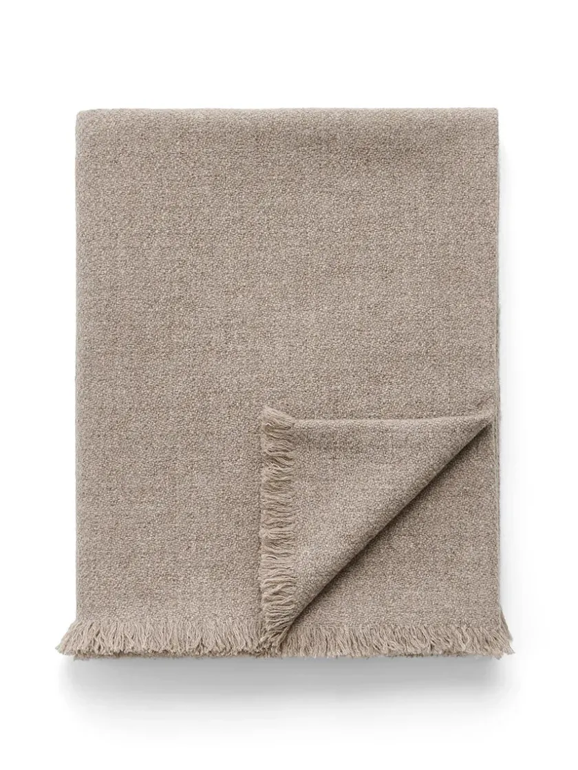Aiayu Haya Wool Throw, pure soil fra> Puder Og Plaider
