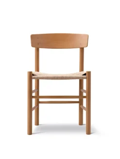 Fredericia Furniture J39 Folkestolen, Khaki grøn af Børge Mogensen><noscript><img width=