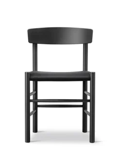 Fredericia Furniture J39 Folkestolen Sædepolstret, Natur Canvas af Børge Mogensen><noscript><img width=