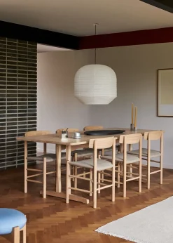 Fredericia Furniture J39 Folkestolen Sædepolstret, Mørkebrun Læder af Børge Mogensen><noscript><img width=