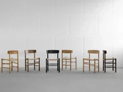 Fredericia Furniture J39 Folkestolen, sortlakeret bøg af Børge Mogensen> Gaver Til Ham|Spisebordsstole
