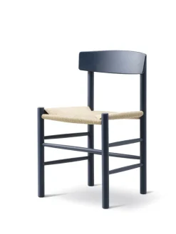 Fredericia Furniture J39 Folkestolen, sortlakeret bøg af Børge Mogensen><noscript><img width=