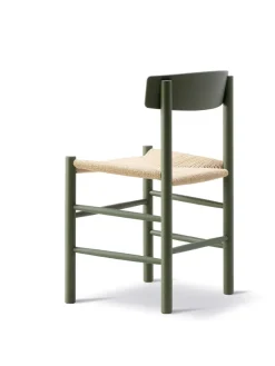 Fredericia Furniture J39 Folkestolen, sortlakeret bøg af Børge Mogensen><noscript><img width=