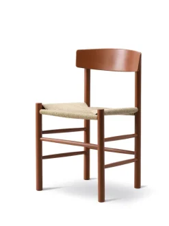 Fredericia Furniture J39 Folkestolen, sortlakeret bøg af Børge Mogensen><noscript><img width=