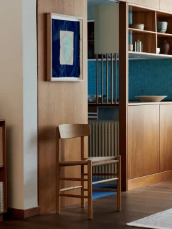 Fredericia Furniture J39 Folkestolen, sortlakeret eg af Børge Mogensen><noscript><img width=