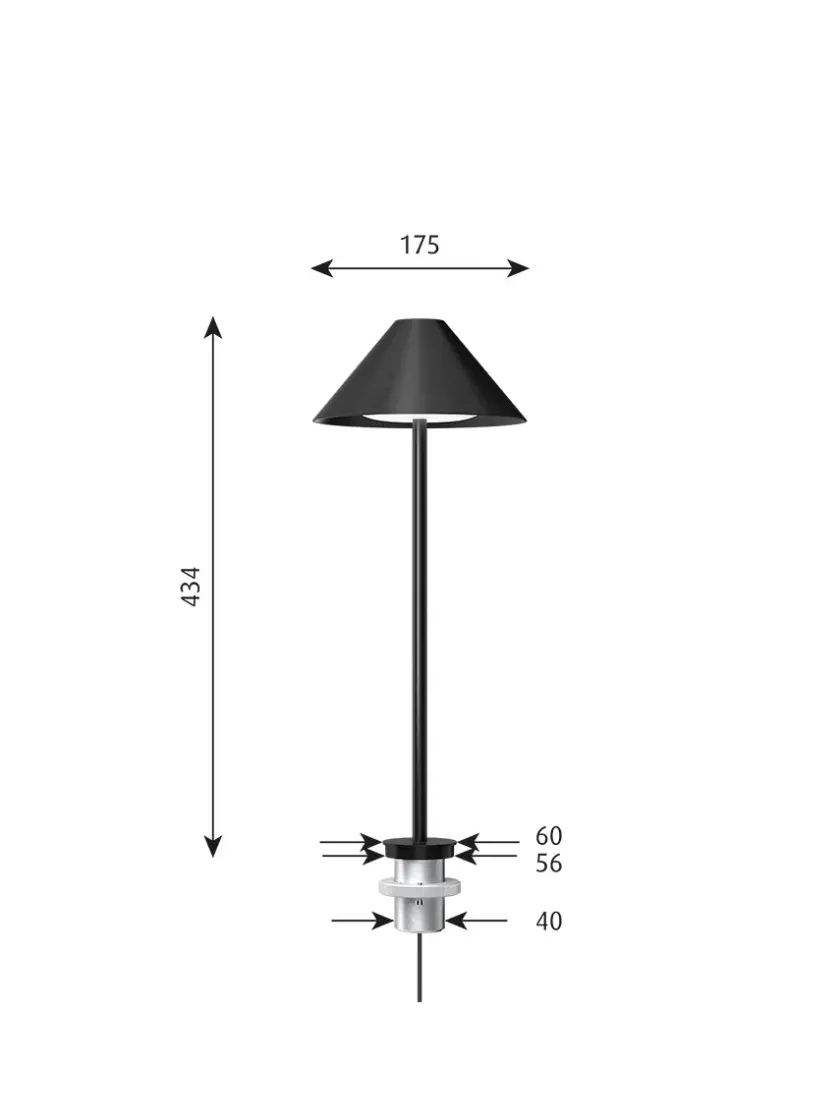 Louis Poulsen Keglen Bordlampe fra> Spots