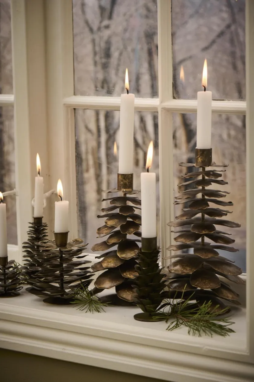 Ib Laursen Kogle Lysestage til 2,2 cm lys fra> Kalenderlys & Julelysestager|Adventsstager