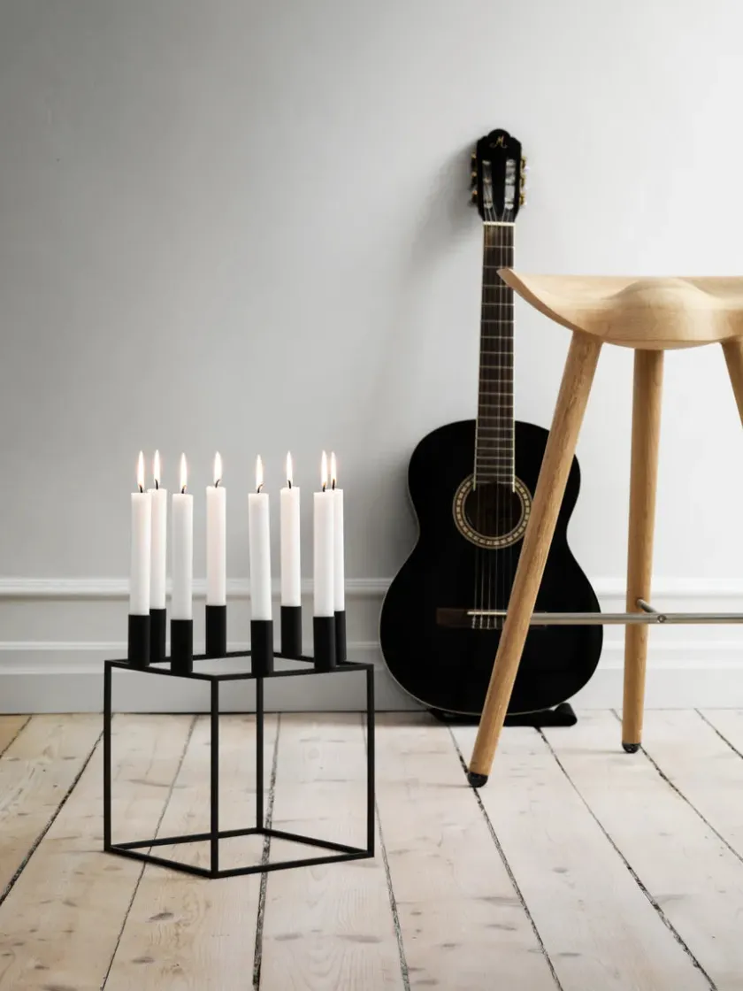 Audo Copenhagen Kubus 8 Lysestage, guldbelagt fra> Lysestager