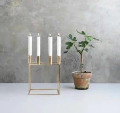 Audo Copenhagen Kubus 8 Lysestage, hvid fra><noscript><img width=