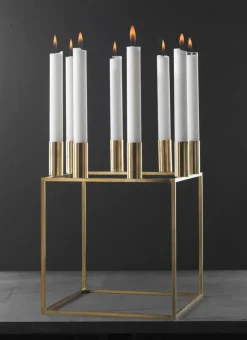 Audo Copenhagen Kubus 8 Lysestage, hvid fra><noscript><img width=