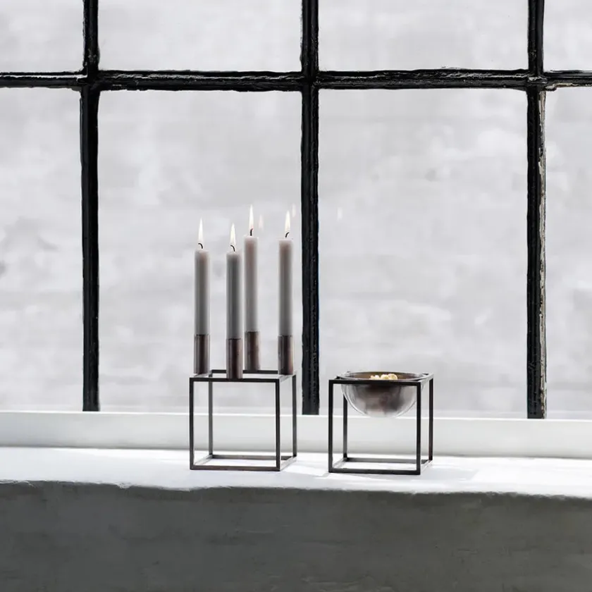 Audo Copenhagen Kubus 4 Lysestage, ivory fra> Adventsstager|Lysestager