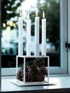 Audo Copenhagen Kubus 4 Lysestage, olive fra><noscript><img width=