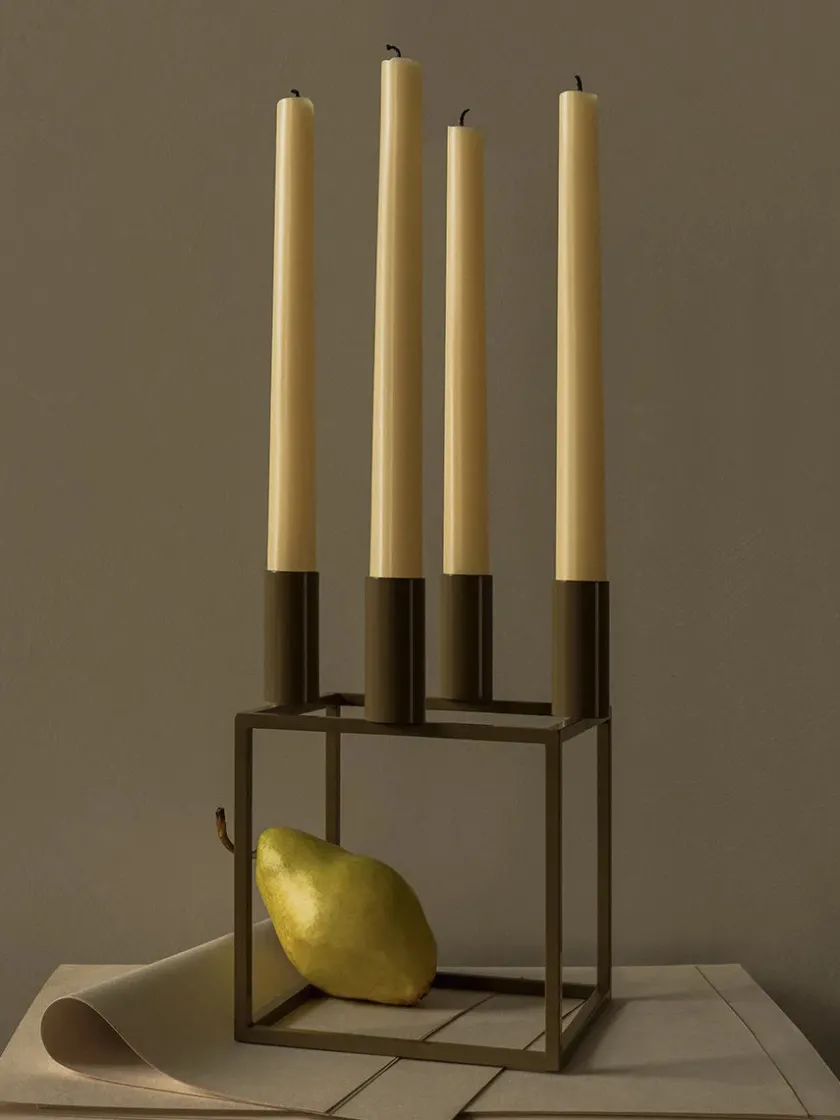 Audo Copenhagen Kubus 4 Lysestage, sort fra> Adventsstager|Lysestager