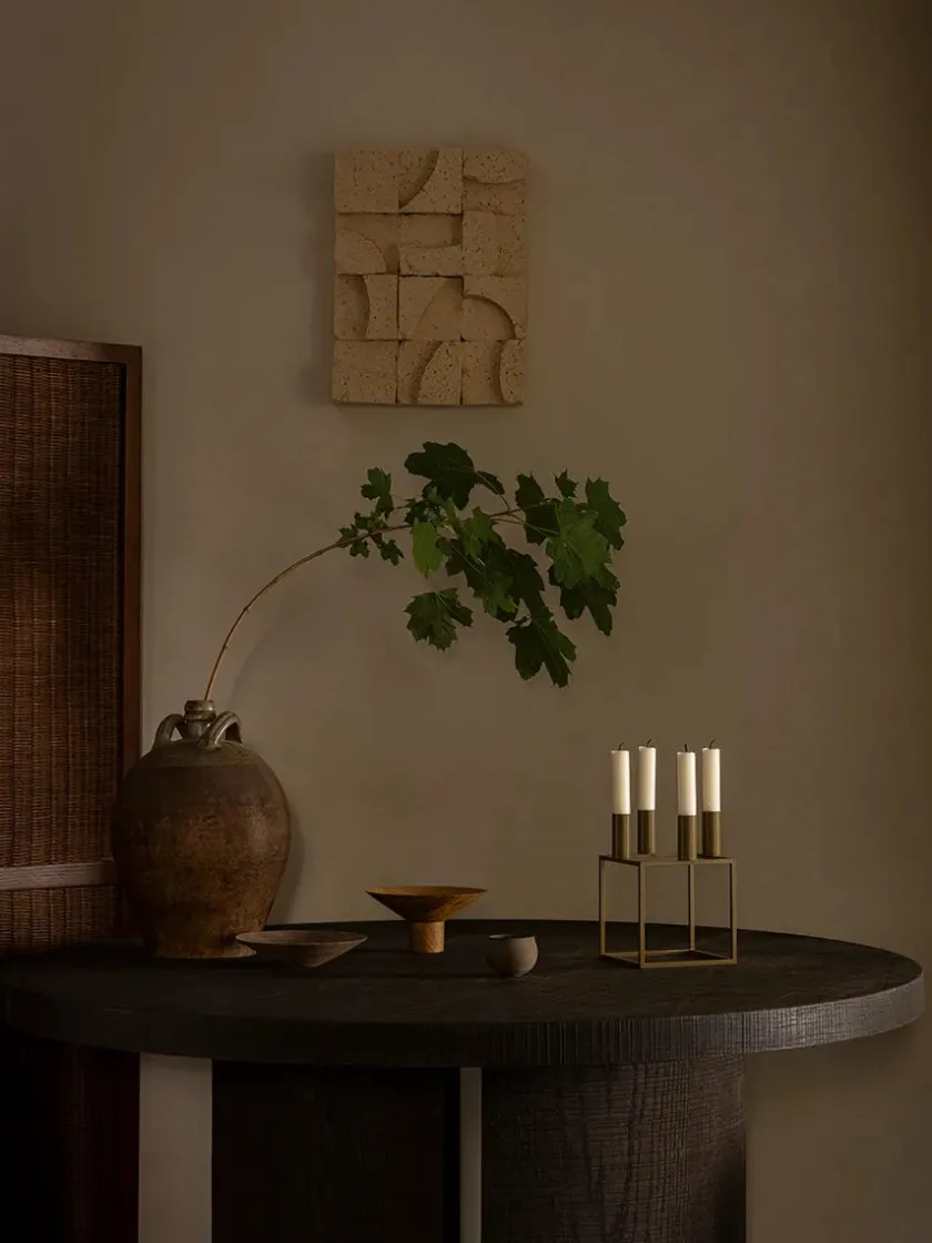 Audo Copenhagen Kubus 4 Lysestage, sort fra> Adventsstager|Lysestager