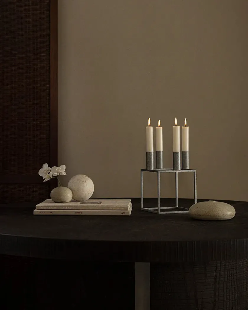 Audo Copenhagen Kubus 4 Lysestage, sort fra> Adventsstager|Lysestager