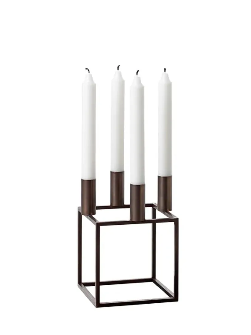 Audo Copenhagen Kubus 4 Lysestage, sort fra> Adventsstager|Lysestager