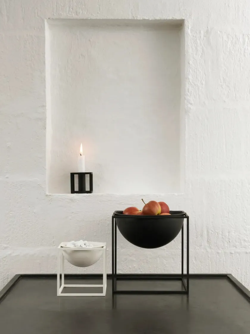 Audo Copenhagen Kubus 1 Lysestage, sort fra> Lysestager