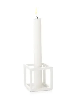Audo Copenhagen Kubus 1 Lysestage, sort fra><noscript><img width=