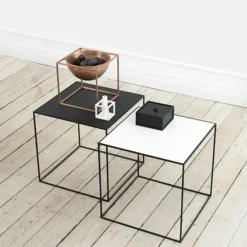 Audo Copenhagen Kubus 1 Lysestage, sort fra><noscript><img width=