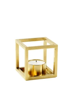 Audo Copenhagen Kubus T Lysestage, guldbelagt fra><noscript><img width=