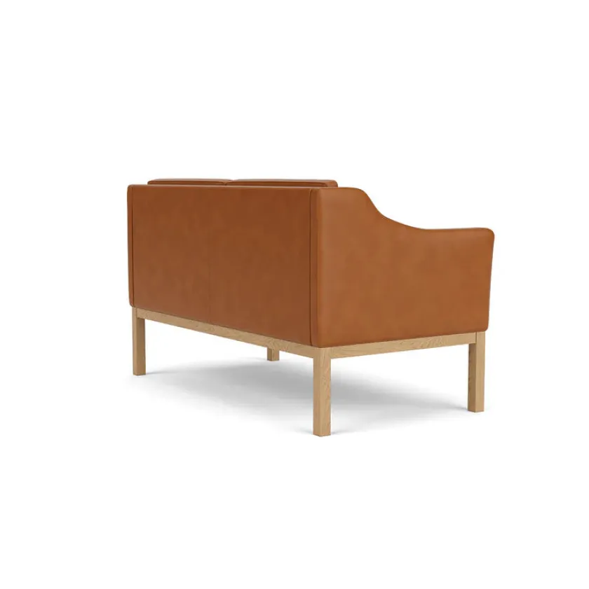 FDB Møbler L45 MK154 2 pers. sofa, beige tekstil af Mogens Koch> Sofaer