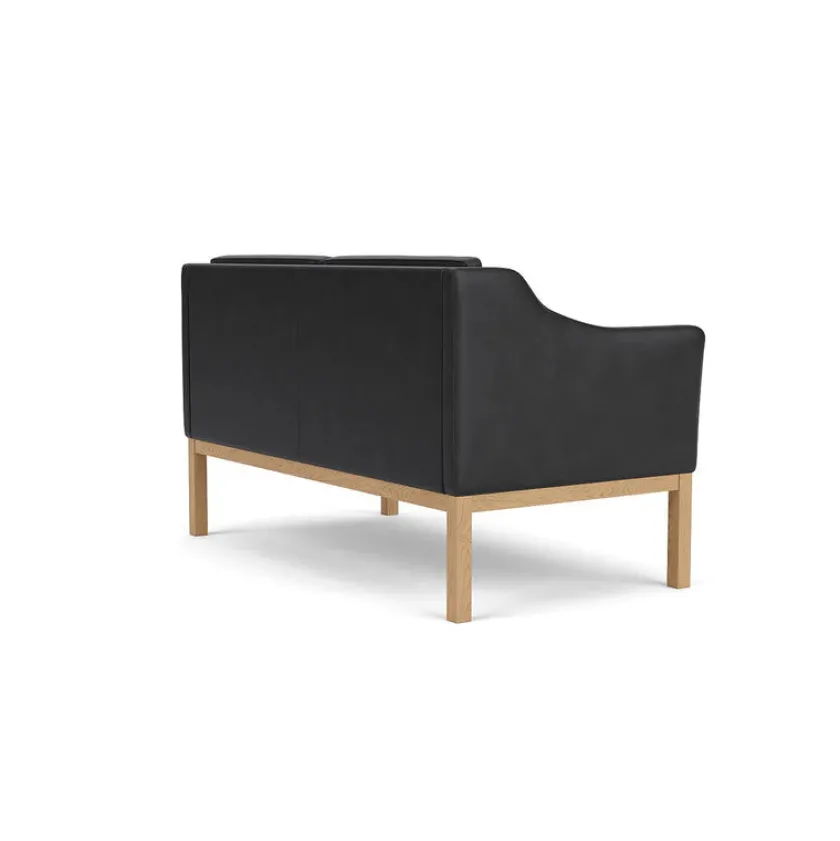FDB Møbler L45 MK154 2 pers. sofa, beige tekstil af Mogens Koch> Sofaer