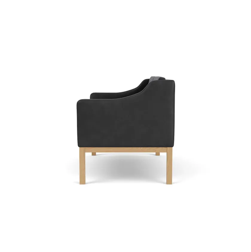 FDB Møbler L45 MK154 2 pers. sofa, beige tekstil af Mogens Koch> Sofaer