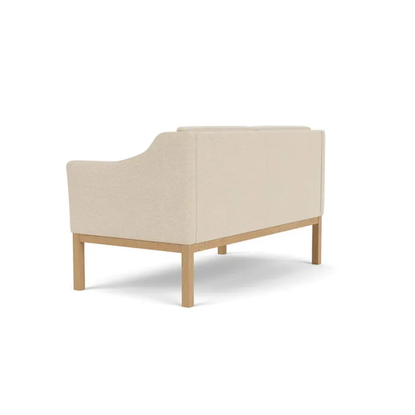 FDB Møbler L45 MK154 2 pers. sofa, beige tekstil af Mogens Koch> Sofaer