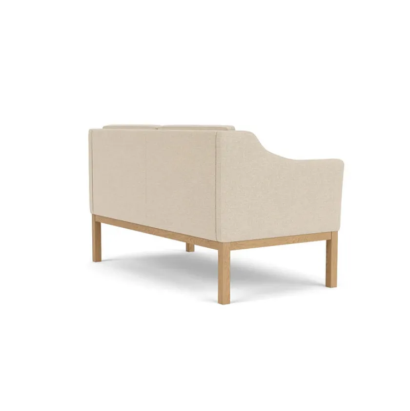 FDB Møbler L45 MK154 2 pers. sofa, sort læder af Mogens Koch> Sofaer