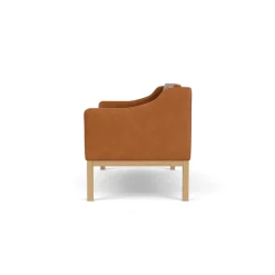 FDB Møbler L45 MK154 2 pers. sofa, sort læder af Mogens Koch><noscript><img width=