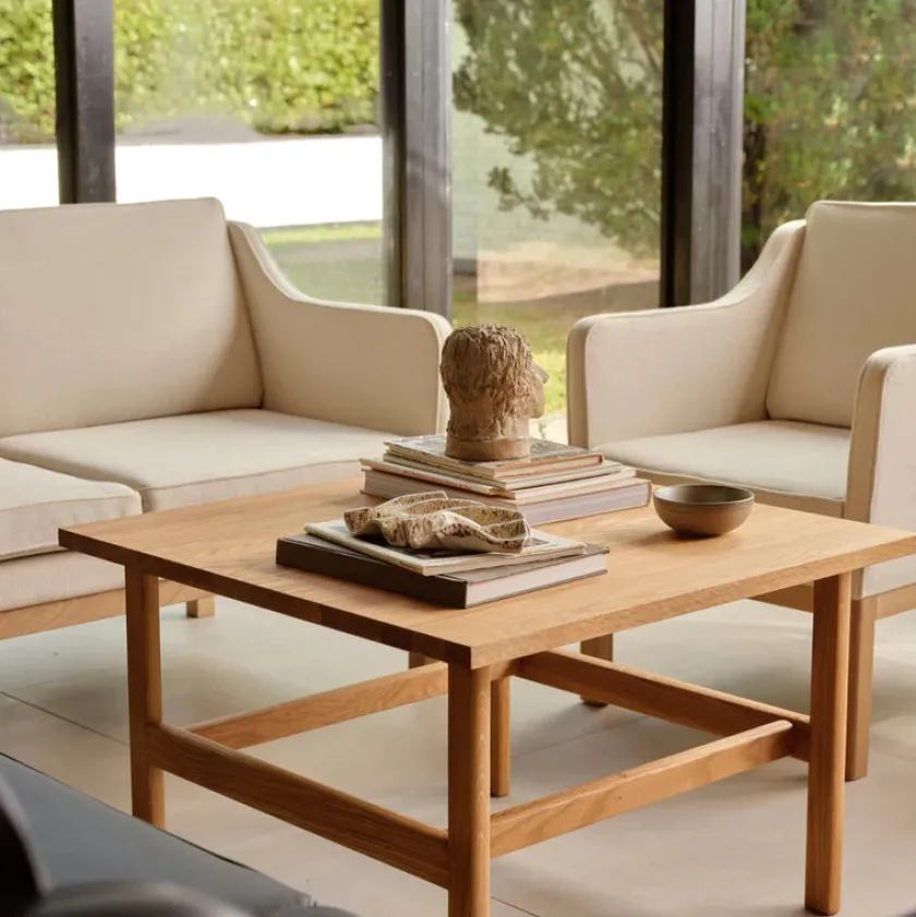 FDB Møbler L45 MK154 2 pers. sofa, sort læder af Mogens Koch> Sofaer