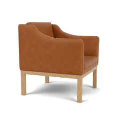 FDB Møbler L46 MK155 lænestol, cognac læder af Mogens Koch> Lænestole