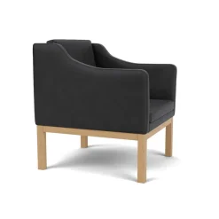 FDB Møbler L46 MK155 lænestol, cognac læder af Mogens Koch><noscript><img width=